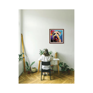 "The Firelight Sentinel" French Bulldog - Chromatic Canines Series Print