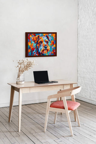 "Technicolor Terrier" Wheaten Terrier - Chromatic Canines Series Print