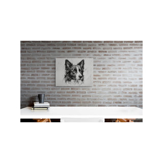 "Monochrome Intelligence" Border Collie - Chromatic Canines Series Print