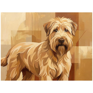 "Golden Monochrome Loyalty" Wheaten Terrier - Chromatic Canines Series Print