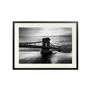 P-10-101-117-107-0034-1.jpg;black and white, bridge, suspension bridge, bay, ocean, river, long bridge, moody