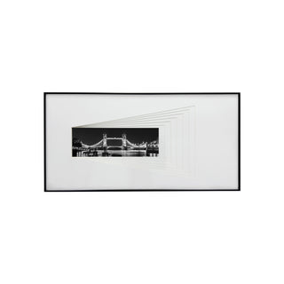 P-10-101-117-116-0011-1.jpg;black and white, night, suspension bridge, lights, water, ship, skyline, city, reflections, unique mat