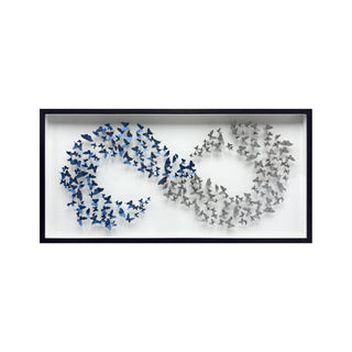P-10-102-111-102-0020-1.jpg;butterflies, 3-D, infinity symbol, blue, gray, grey, cut paper