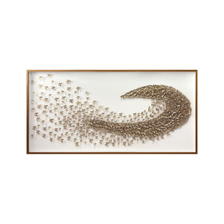 P-10-102-111-109-0022-1.jpg;butterflies, 3-D, wave, gold, cut paper