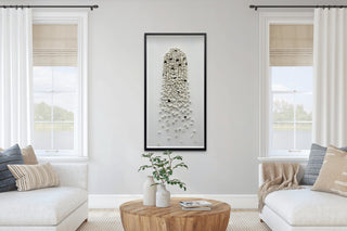 Living room with white walls, large windows, and a wooden coffee table. Showing Falling Whispers on the wall.

sku: S-10-102-111-102-0038-2