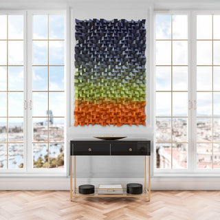 S-10-102-111-104-0039-2.jpg;modern, colorful, navy, blue, green, orange, pointy, 3-D