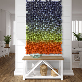 S-10-102-111-104-0039-4.jpg;modern, colorful, navy, blue, green, orange, pointy, 3-D