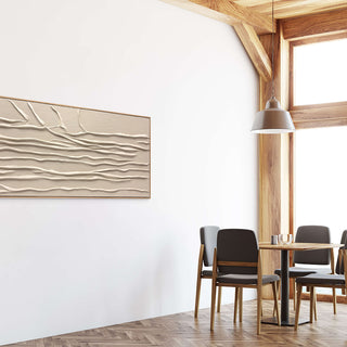 Dining area with wooden table and chairs against a white wall with a decorative piece.

sku: S-10-103-122-111-0006-2