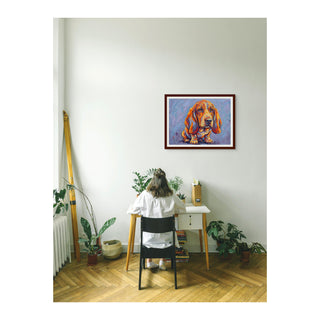 "The Firelight Sentinel" French Bulldog - Chromatic Canines Series Print