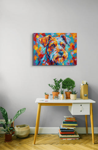 "Technicolor Terrier" Wheaten Terrier - Chromatic Canines Series Print
