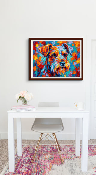 "Technicolor Terrier" Wheaten Terrier - Chromatic Canines Series Print