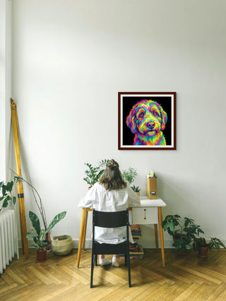 "Lavender Hues of Loyalty" Wheaten Terrier - Chromatic Canines Series Print