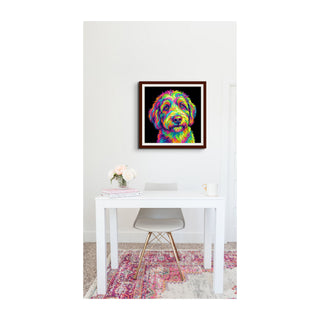 "The Firelight Sentinel" French Bulldog - Chromatic Canines Series Print